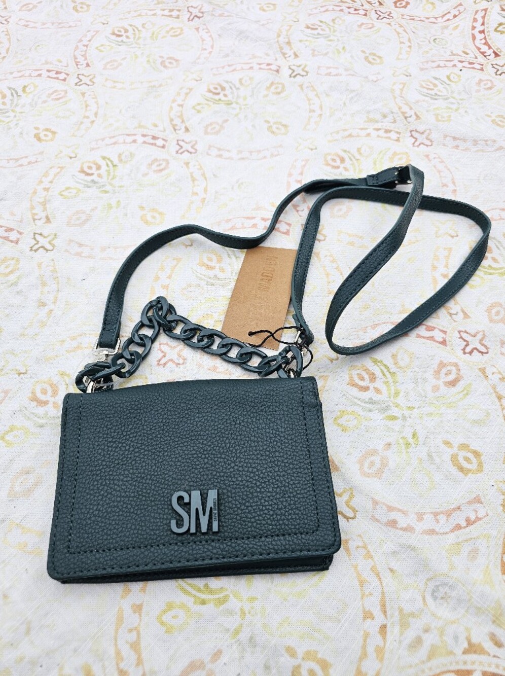Steve Madden Bpoplar Emerald Green Crossbody Wallet Purse NWT